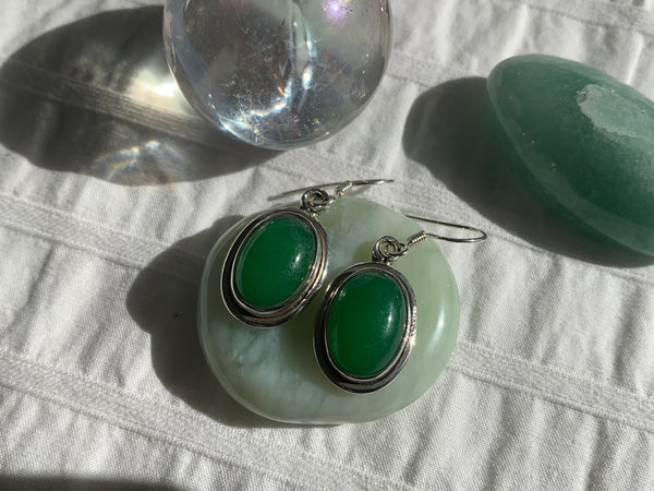 Nephrite Jade Brea Earrings - Jewels & Gems