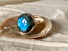 Labradorite Ariel Adjustable Ring - XLarge Round - Jewels & Gems