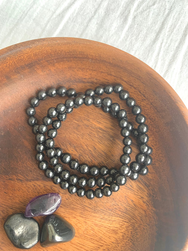 Shungite Bracelet (Small Bead) - Jewels & Gems