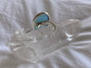 Blue Chalcedony Adjustable Ring - Large Oval - Jewels & Gems
