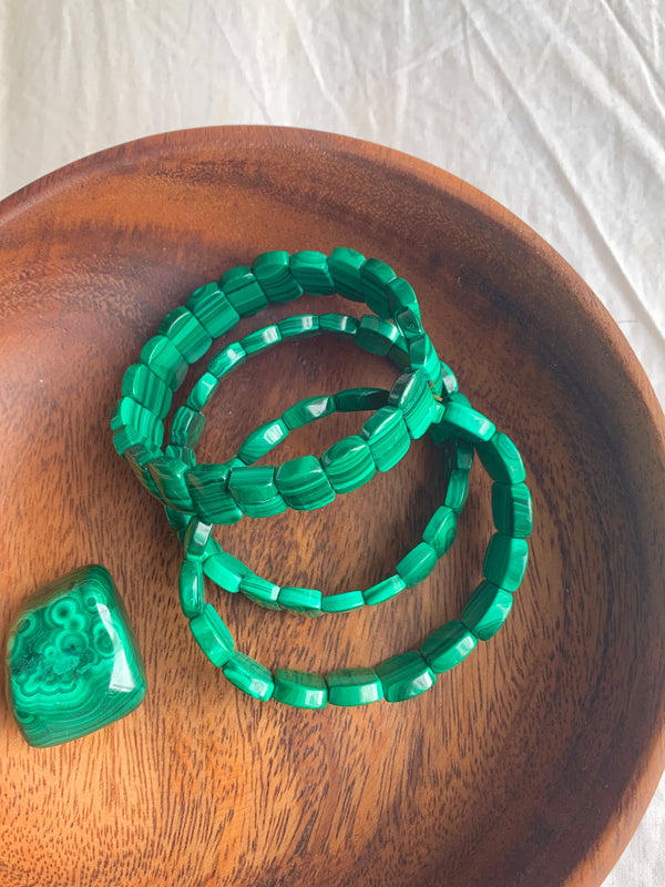 Malachite Bracelet (Square) - Jewels & Gems