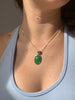 Nephrite Jade Brea Pendant - Small Oval - Jewels & Gems