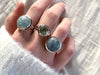 Aquamarine Ansley Ring - Round (US 6 & 7.5) - Jewels & Gems