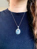Blue Topaz Eydis Pendant - Medium Oval - Jewels & Gems