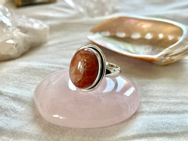 Sunstone Brea Ring - Medium Oval - Jewels & Gems