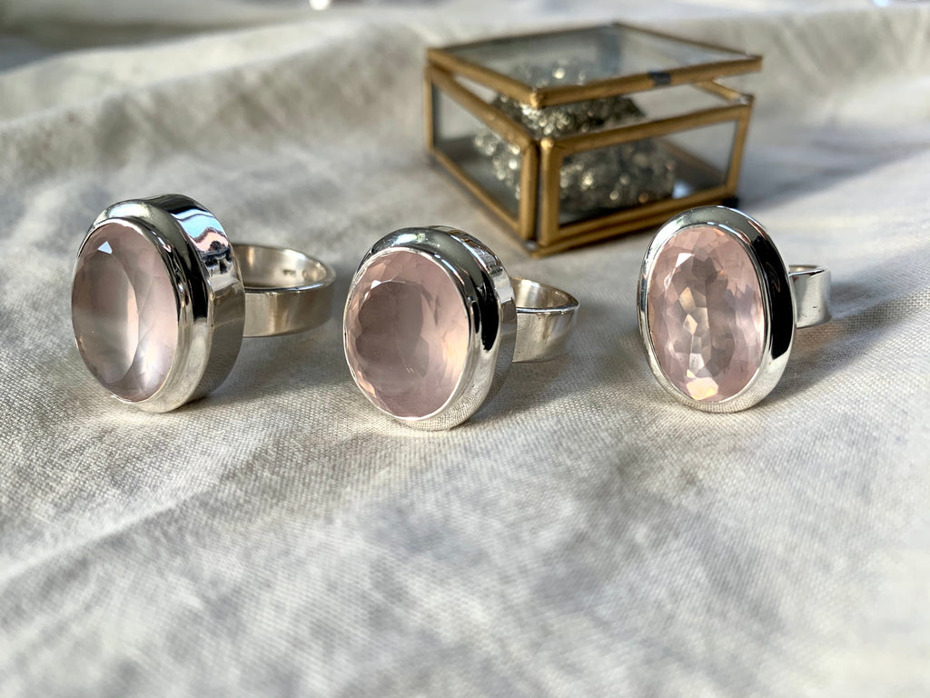 Rose Quartz Ansley Ring - Jewels & Gems