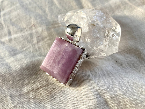 Pink Kunzite Lilith Pendant - Square - Jewels & Gems