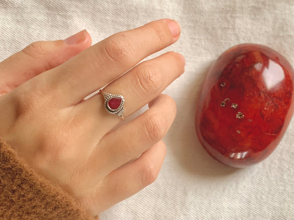 Semi-precious Ruby Zuma Ring - Jewels & Gems