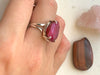 Semi-precious Ruby Sanaa Ring - Medium Oval - Jewels & Gems