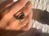 Black Tourmaline Medea Ring - Oval (US 8.5) - Jewels & Gems
