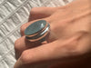 Aquamarine Ansley Ring - Large Oval (US 9.5) - Jewels & Gems