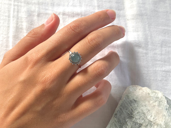 Aquamarine Sole Ring - Jewels & Gems