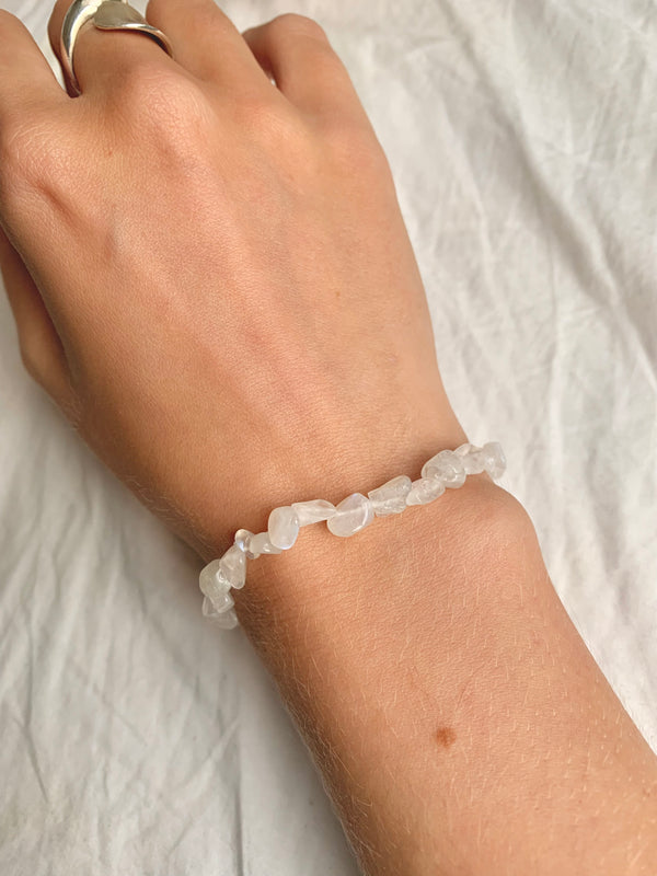 White Moonstone Bracelet - Jewels & Gems
