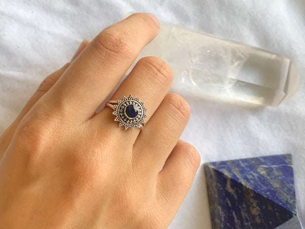 Semi-precious Sapphire Evanora Ring - Jewels & Gems