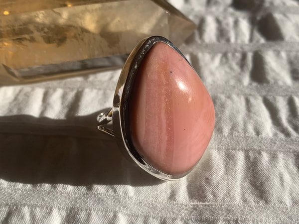 Pink Opal Naevia Ring - Freeform (US 9) - Jewels & Gems