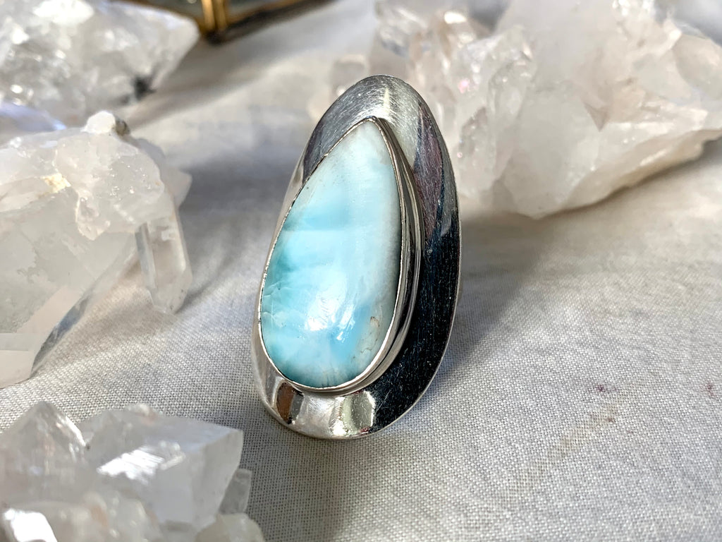 Larimar Medea Ring - US 9.5 (One of a kind) - Jewels & Gems