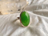 Nephrite Jade Adjustable Ring - Large Oval - Jewels & Gems
