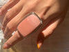 Pink Opal Ansley Ring - XLarge Square (US 7.5 & 8.5) - Jewels & Gems