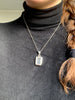Rose Quartz Ansley Pendant - Faceted Rectangle (One of a kind) - Jewels & Gems