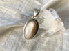 Peach Moonstone Brea Pendant - Long Oval (One of a kind) - Jewels & Gems