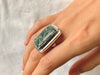 Seraphinite Ansley Ring - XLarge Rectangle (US 7) - Jewels & Gems