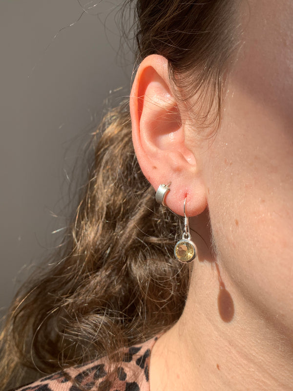 Citrine Naevia Earrings - XSmall Round - Jewels & Gems