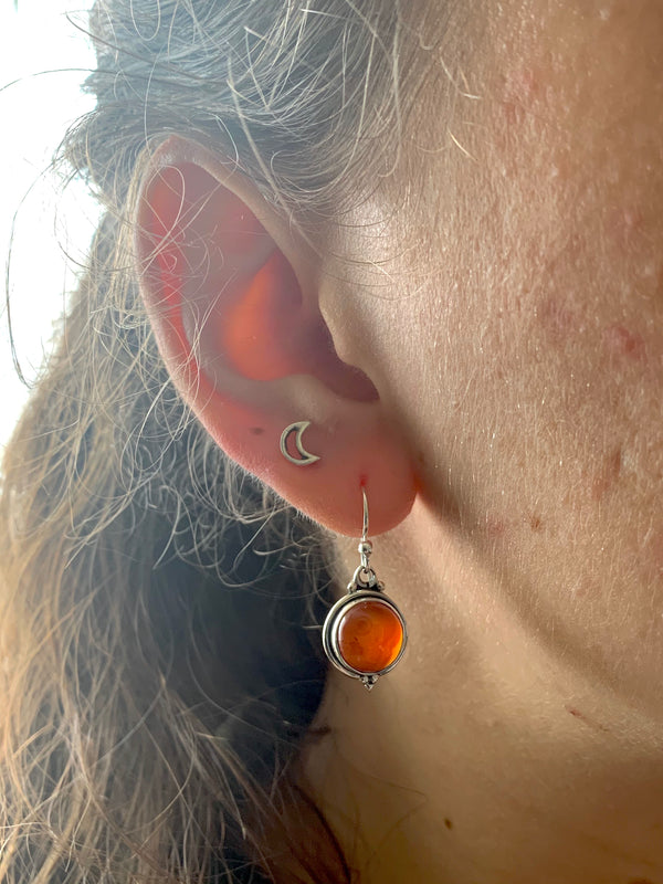 Carnelian Ari Dot Earrings - Jewels & Gems