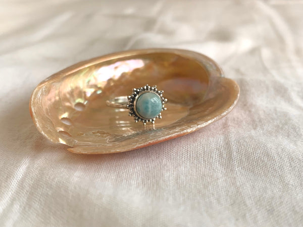 Larimar Sole Ring - Jewels & Gems