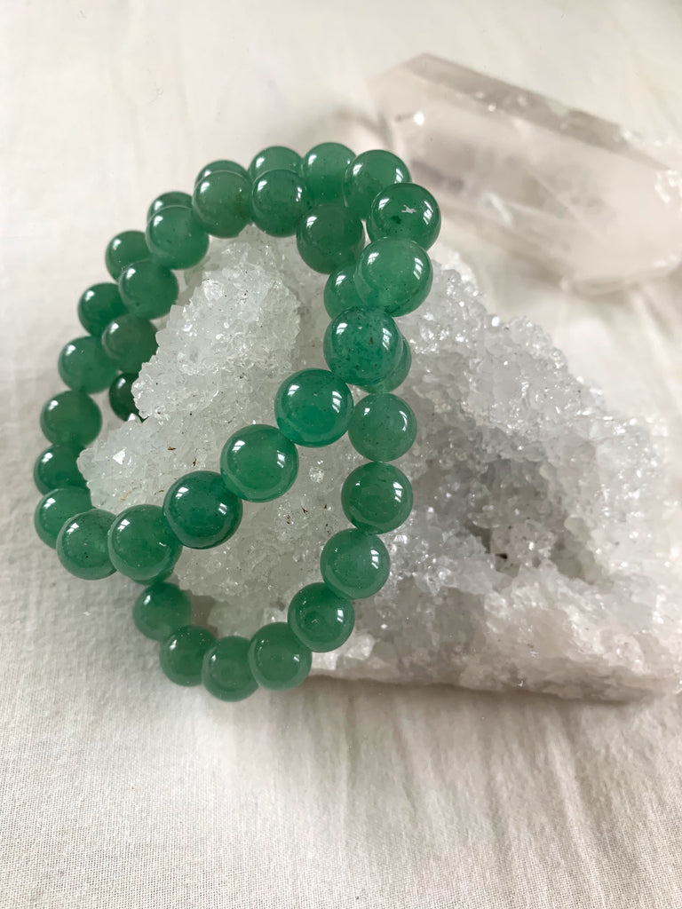 Green Aventurine Crystal Nugget Stretch Bracelet – Crystal Gemstone Shop