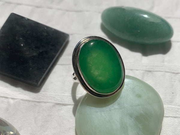 Nephrite Jade Brea Ring (US 7 & 7.5) - Jewels & Gems