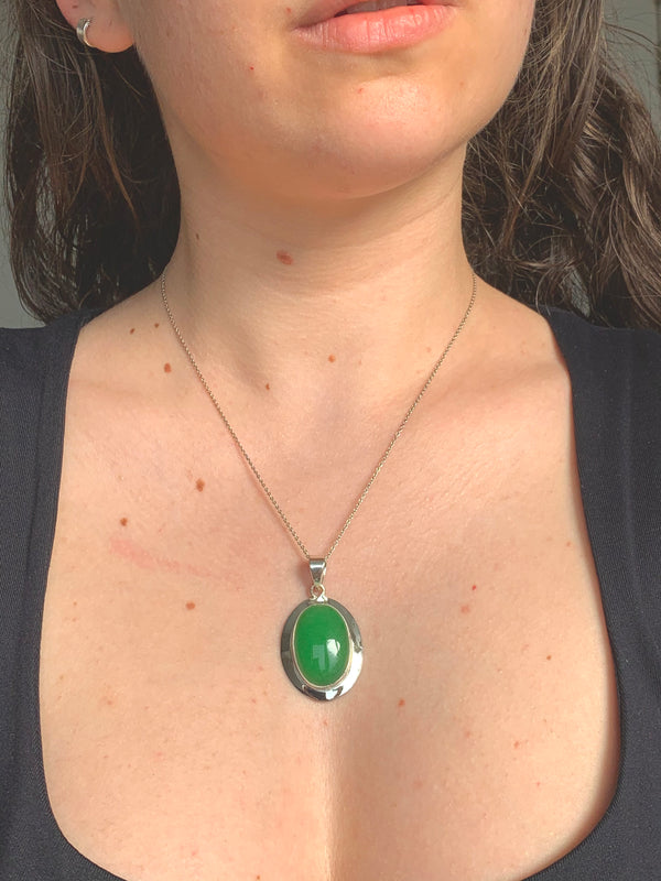 Nephrite Jade Medea Pendant - Jewels & Gems