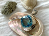 Blue Topaz Esha Pendant - XLarge Lozenge (One of a kind) - Jewels & Gems