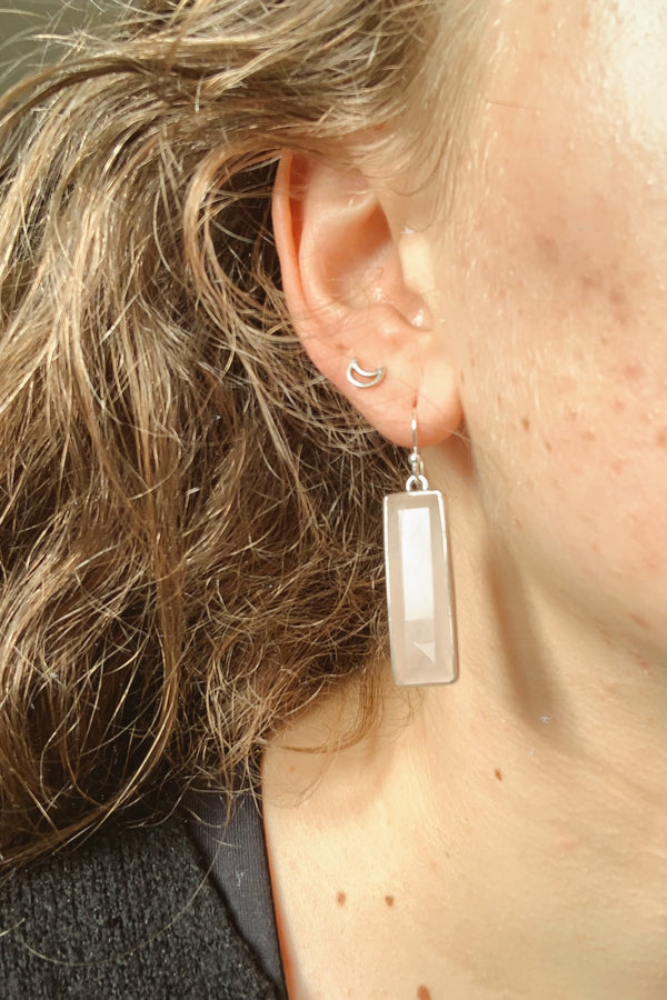 Rose Quartz Nerilla Earrings - Jewels & Gems