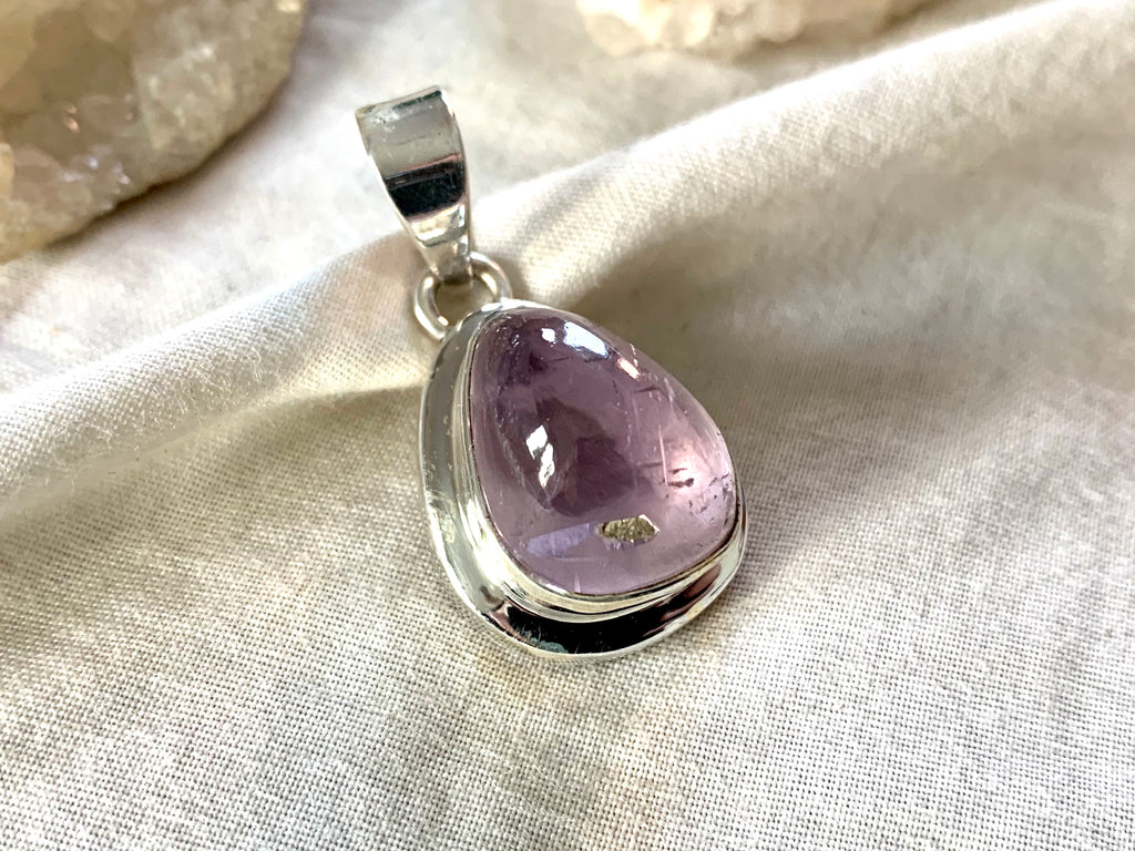 Pink Kunzite Ansley Pendant - Small Drop - Jewels & Gems
