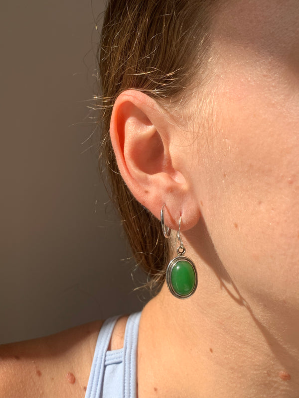 Nephrite Jade Brea Earrings - Jewels & Gems