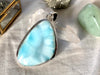 Larimar Naevia Pendant - Large Asymmetric (One of a kind) - Jewels & Gems