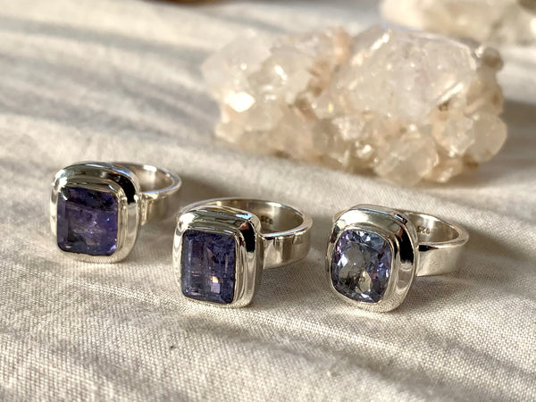 Tanzanite Ansley Rings - Small Rectangle (US 6) - Jewels & Gems