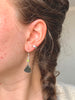 Moldavite + Peridot Sanaa Earrings - Jewels & Gems
