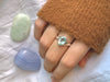Blue Topaz Efimia Ring - Teardrop - Jewels & Gems