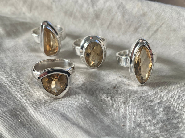 Citrine Ansley Rings - Mixed (US 6.5 & 7) - Jewels & Gems