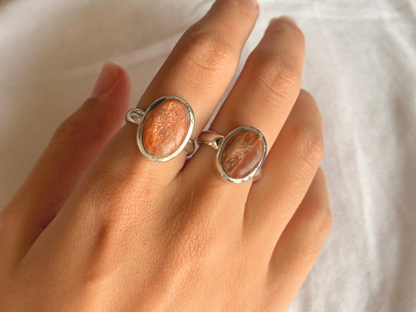 Sunstone Naevia Ring - Small Oval - Jewels & Gems