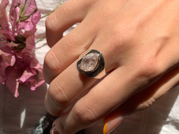 Raw sales morganite ring