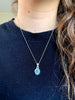 Blue Topaz Ari Pendant - Small Oval - Jewels & Gems
