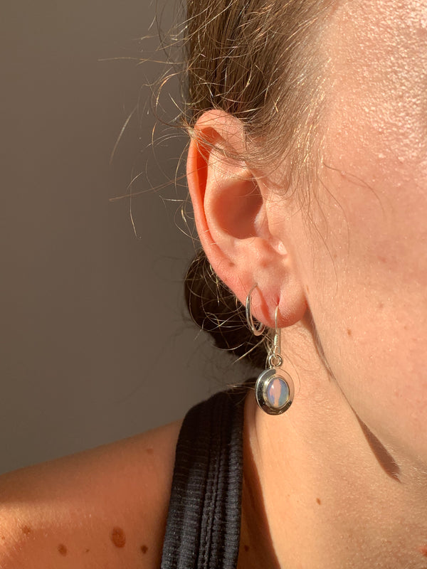 Ethiopian Welo Opal Ansley Earrings - Small Oval - Jewels & Gems
