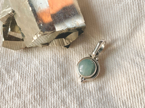 Aquamarine Ari Dot Pendant - Jewels & Gems