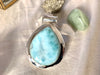 Larimar Gaia Pendant - XLarge Chunky Drop (One of a kind) - Jewels & Gems