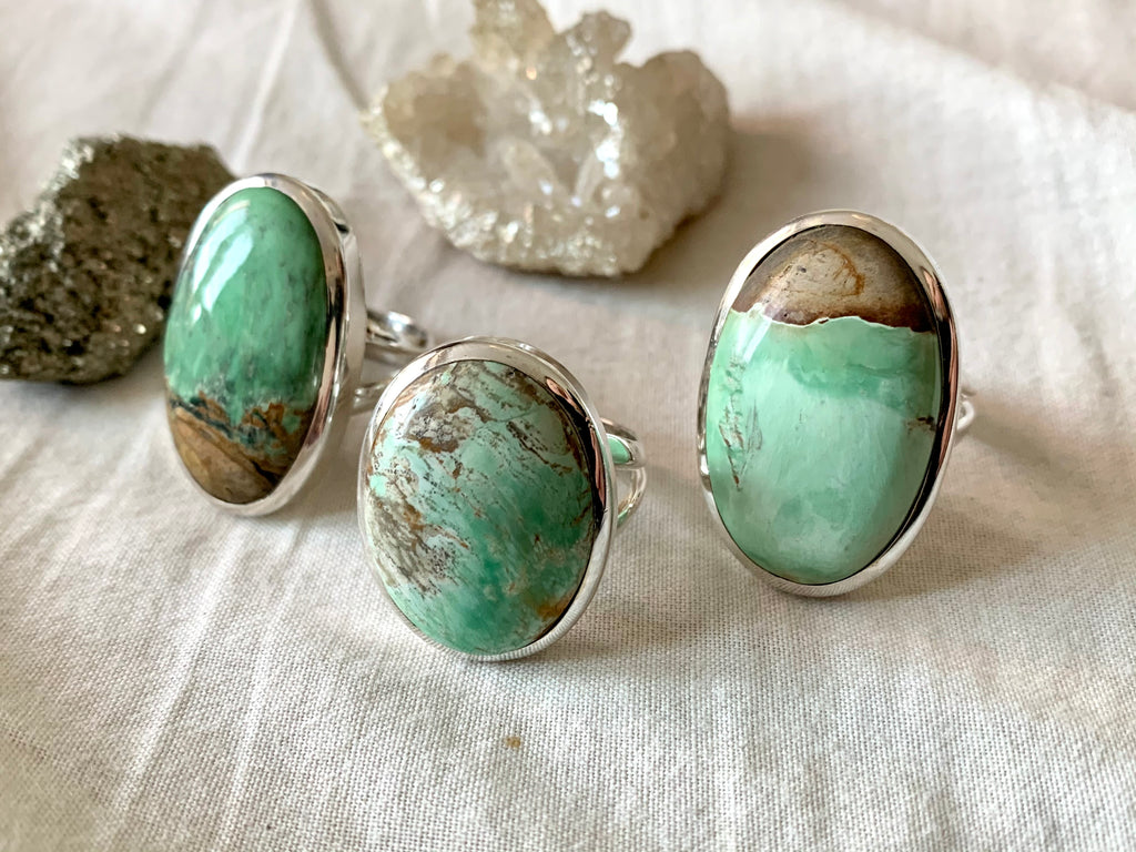 Variscite Akoni Rings - Oval (One of a kind) - Jewels & Gems