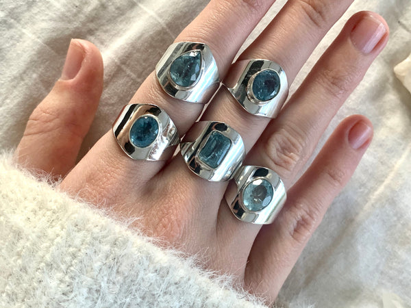 Aquamarine Medea Ring - Jewels & Gems