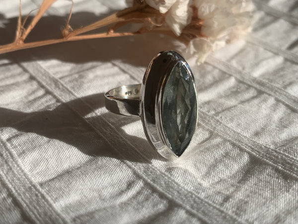 Aquamarine Ansley Ring - Long Marquise (US 8) - Jewels & Gems