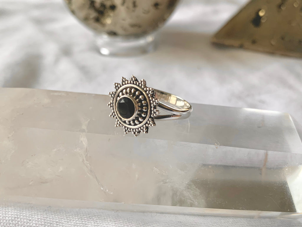 Black Onyx Evanora Ring - Jewels & Gems